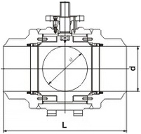 全焊接球閥結(jié)構(gòu)示意圖