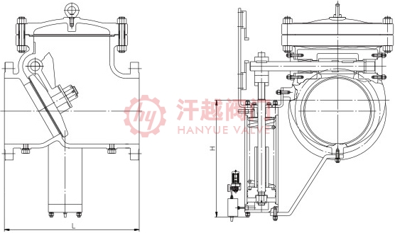 抽汽止回閥結(jié)構(gòu)示意圖