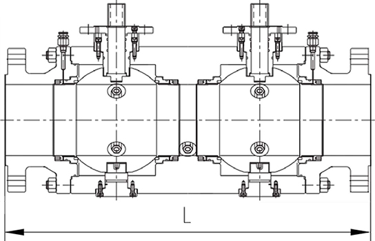 DBB球閥結構示意圖